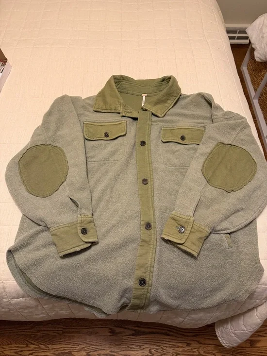 Free People Ruby Jacket in Olive - Picture 3 of 4